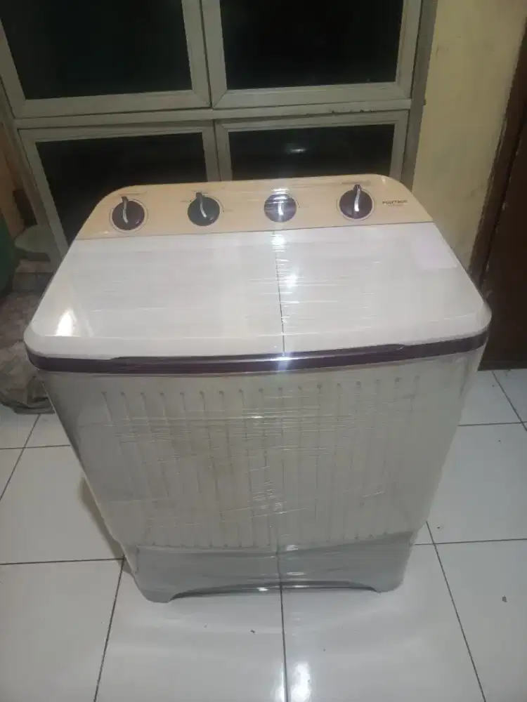 Mesin cuci merk Politron 8kg normal siap pakai