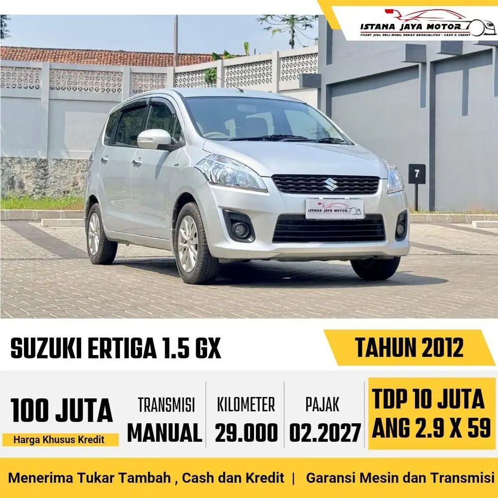 KM 29rb!! Suzuki Ertiga GX 1.4 Manual 2012