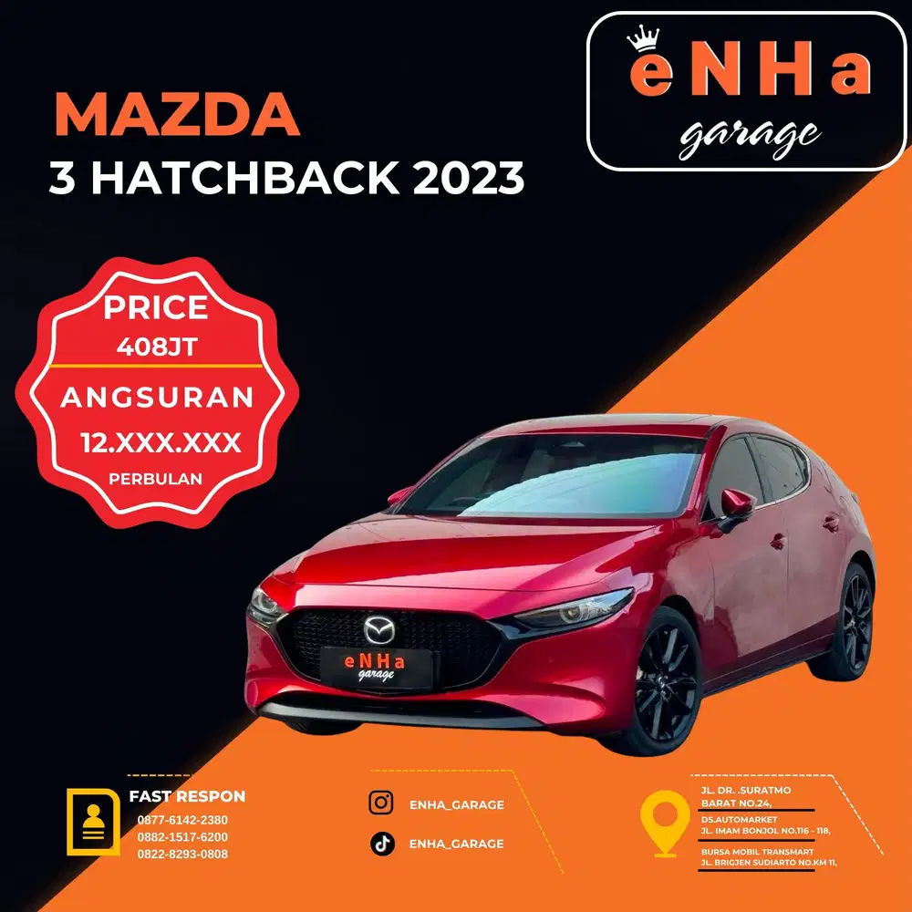 Mazda 3 2.0 hatchback matic 2023 istimewaa..