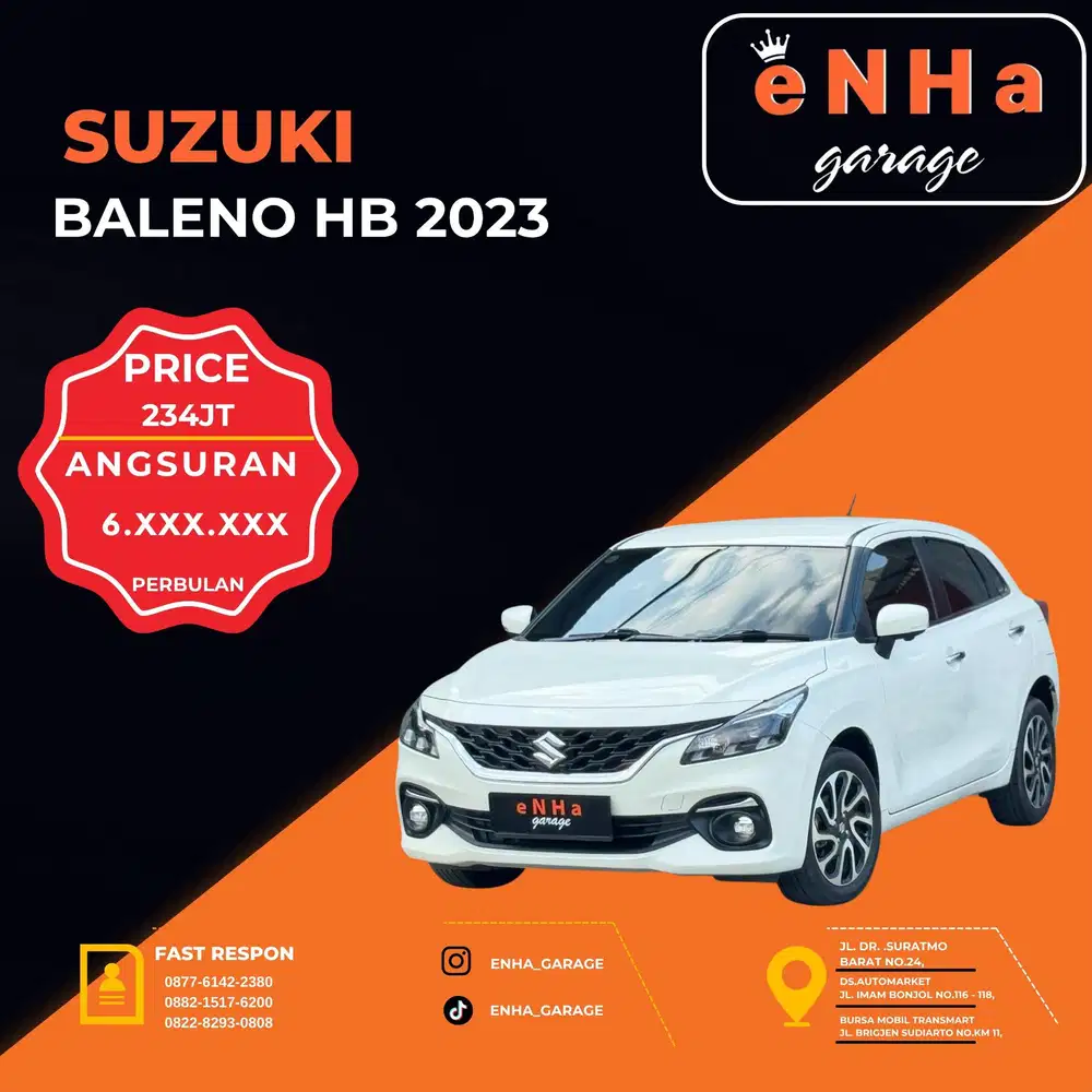 Suzuki All New Baleno Hatchback 2023 facelift matic istimewa..