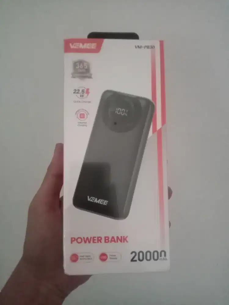 PowerBank Vemee 20000mAh Baru Segel