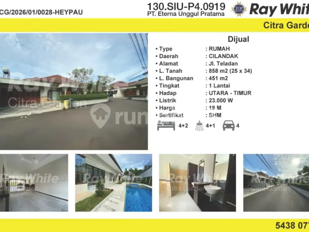Jual Rumah Lux SHM Teladan Cipete Cilandak Jaksel 0028Heypau