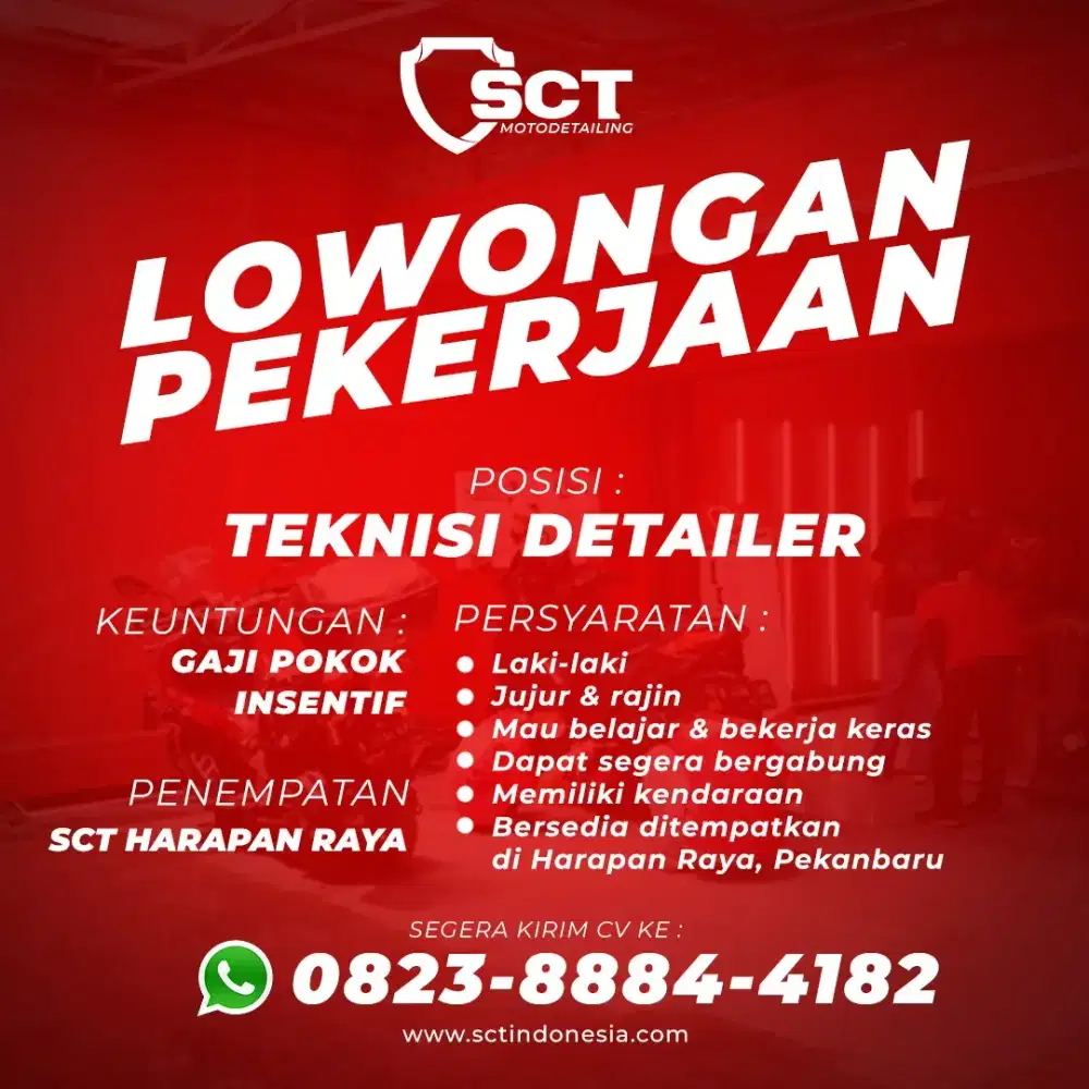 Lowongan teknisi detailer sepeda motor