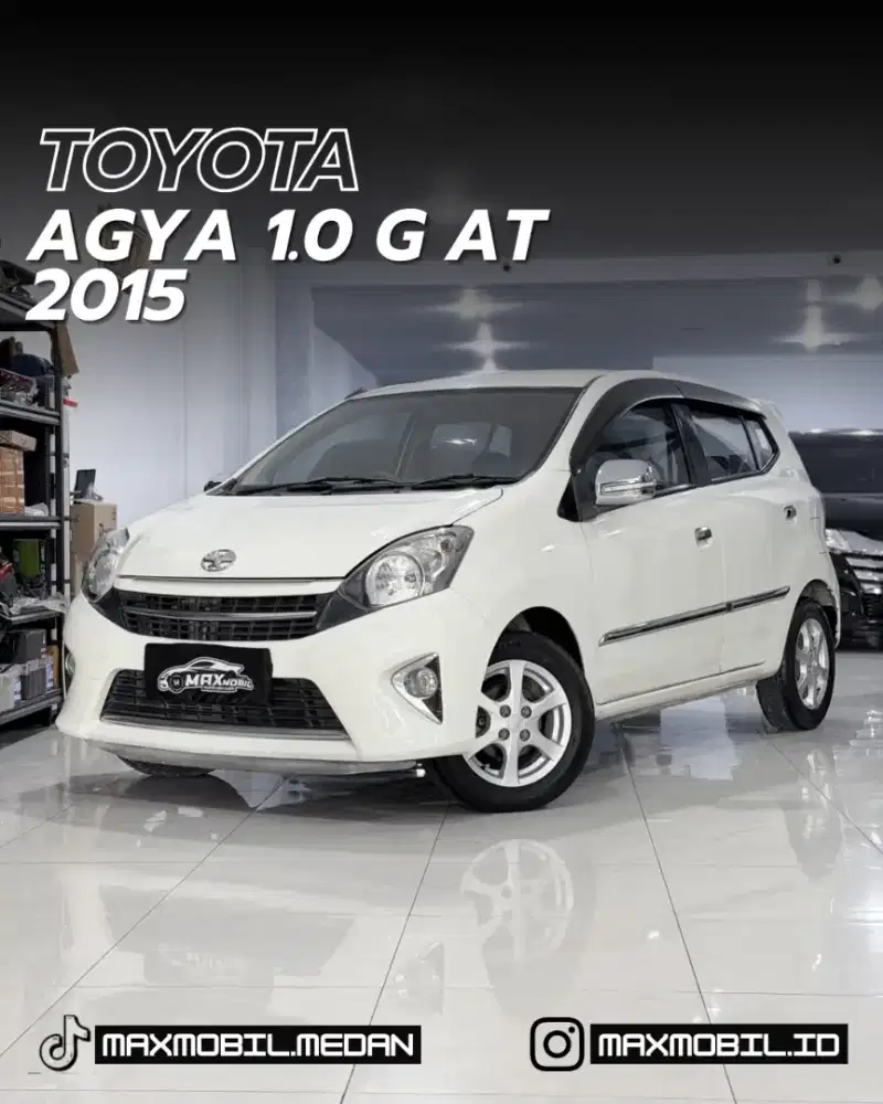 [ODO 80RB‼️] TOYOTA AGYA 1.0 G AT 2015 pemakaian 2016