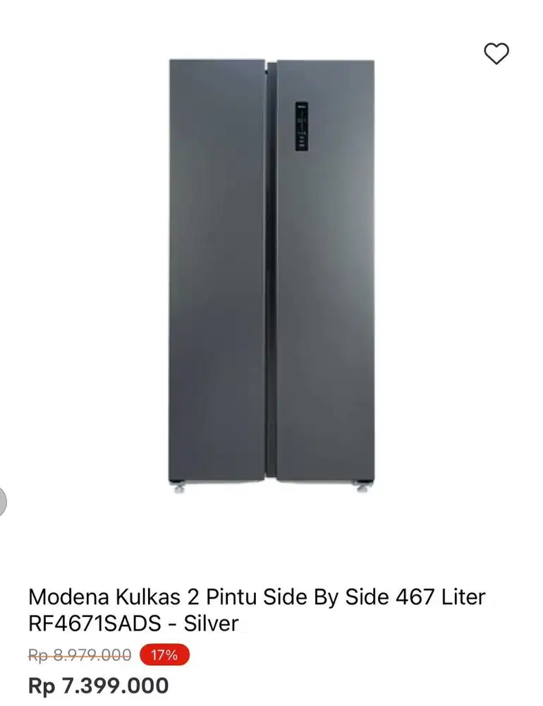 KULKAS MODENA 467liter