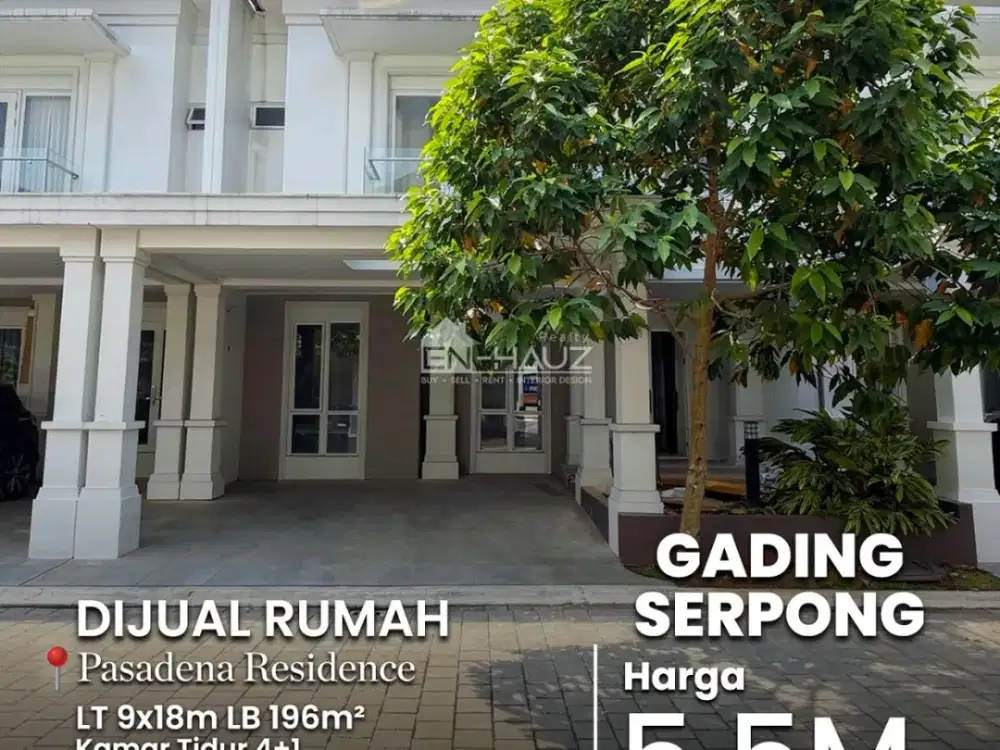 (IRV) DIJUAL RUMAH PASADENA RESIDENCES, GADING SERPONG