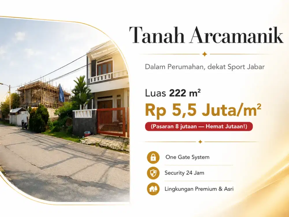 Tanah Bandung Arcamanik 222 m²