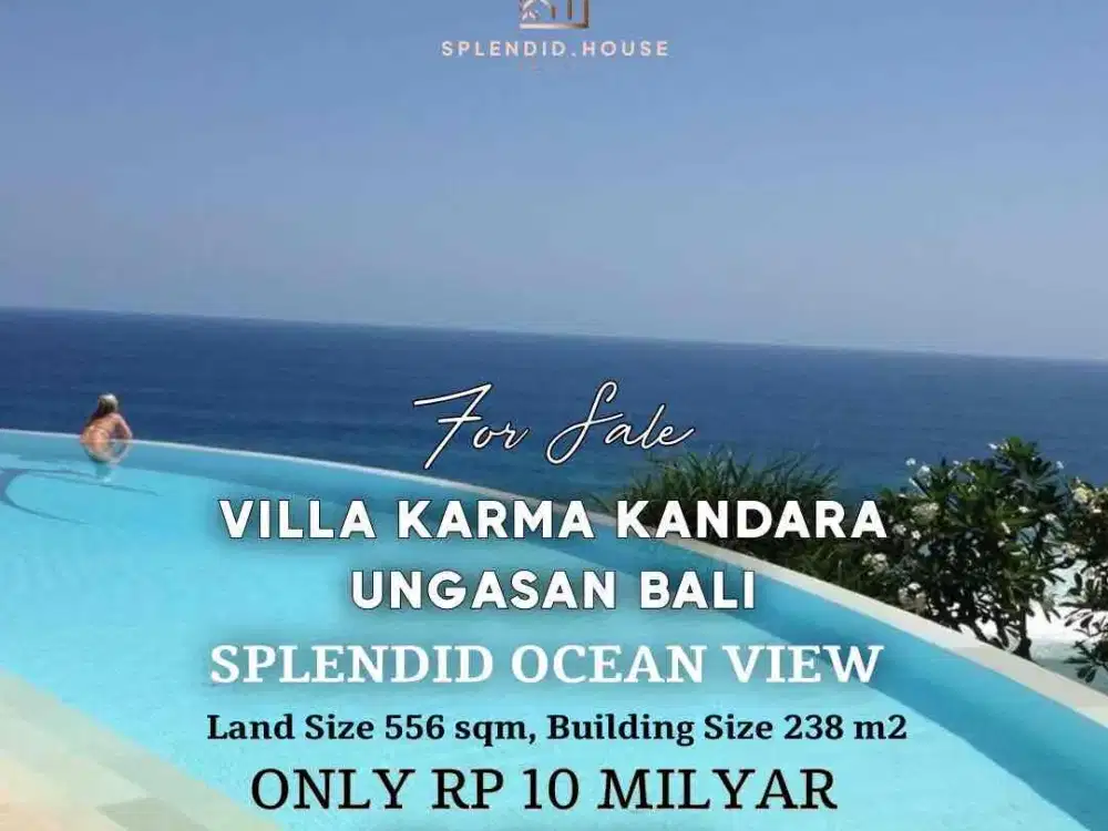 Dijual Villa Karma Kandara Ungasan Bali
dengan OCEAN VIEW yang Spektakuler
Villa dengan keamanan One Gate System, terletak dalam kawasan resort ekslusif Jual Villa Bali