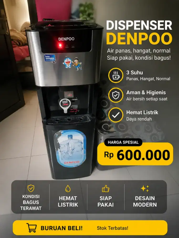Jual cepat Dispenser denpoo panas dan dingin
