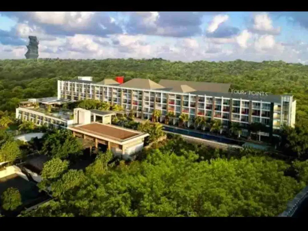 Dijual hotel bintang 4 Area GWK Ungasan Bali View laut dr atas