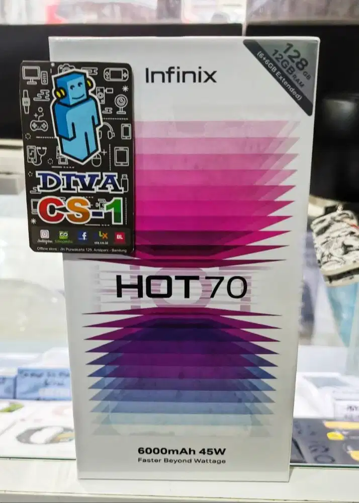 Infinix Hot 70 Helio G100 Ultimate 6000mAh 45W Charger Bdg Antapani