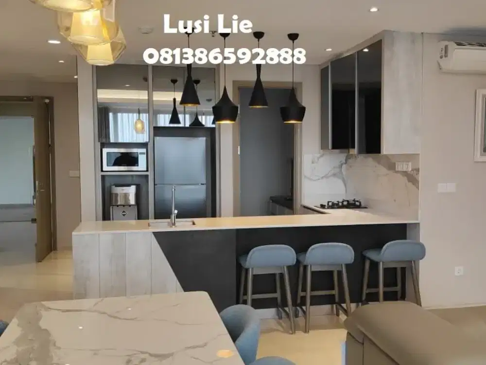 Terrace Gold Coast Pik view pool, 3+1 BR Furnished bagus mewah