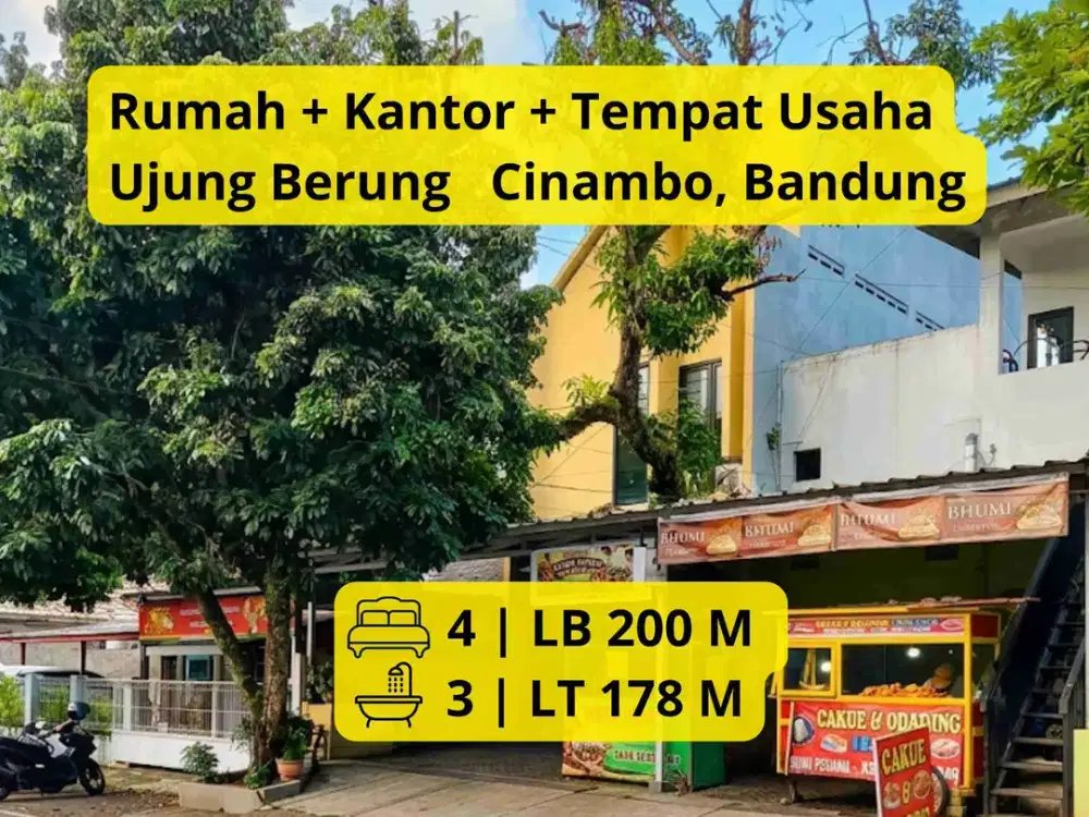 Dijual Cepat Rumah + Kantor Siap Pakai 2 Lantai
LT 178 m² | LB 200 m² | SHM | Cocok Hunian & Usaha | Rp 2,2 M Nego
