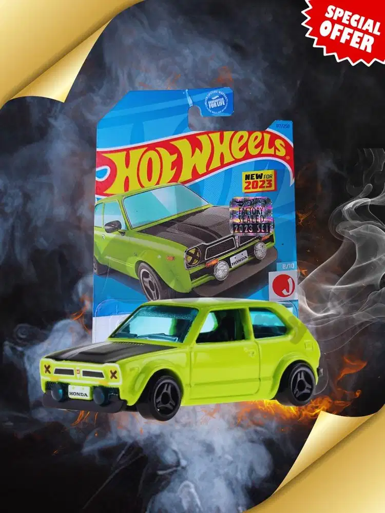 Hot Wheels Honda Civic Custom HW J-Imports 2023 Hijau Factory Sealed