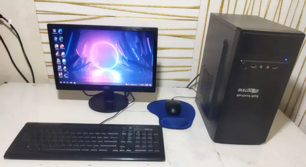 PC Komputer Fullset Core i3 Gen 4/ HDD 500Gb/ Ram 4Gb/ Monitor & Wifi