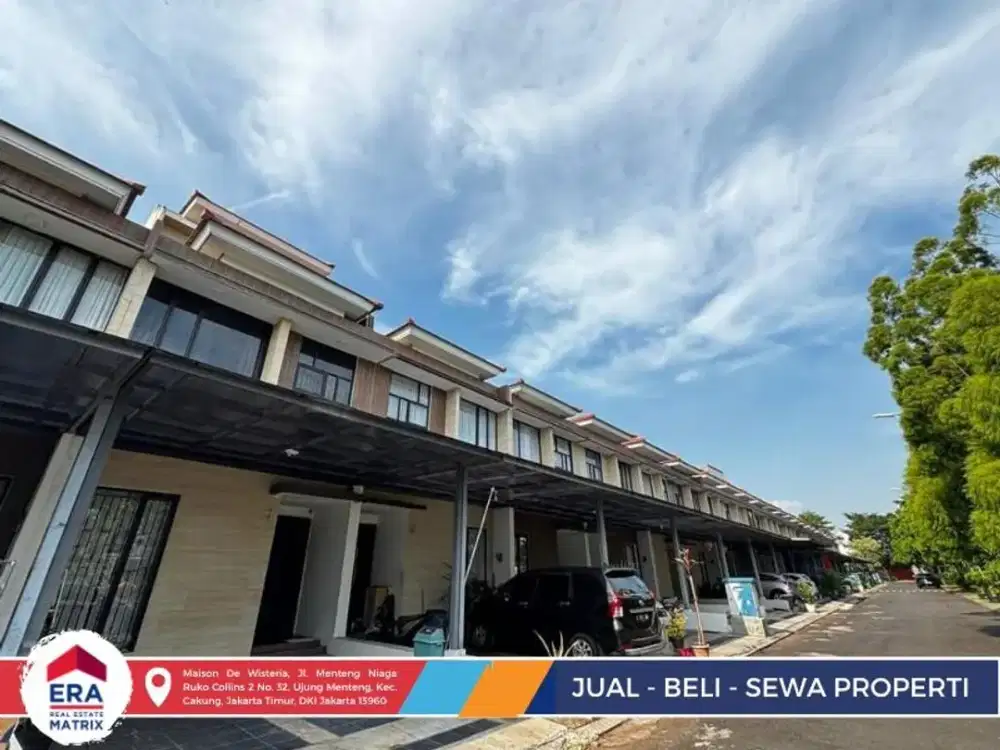 Jual Rumah La Seine JGC 3 Lantai Semi Furnish Carport 2 Mobil