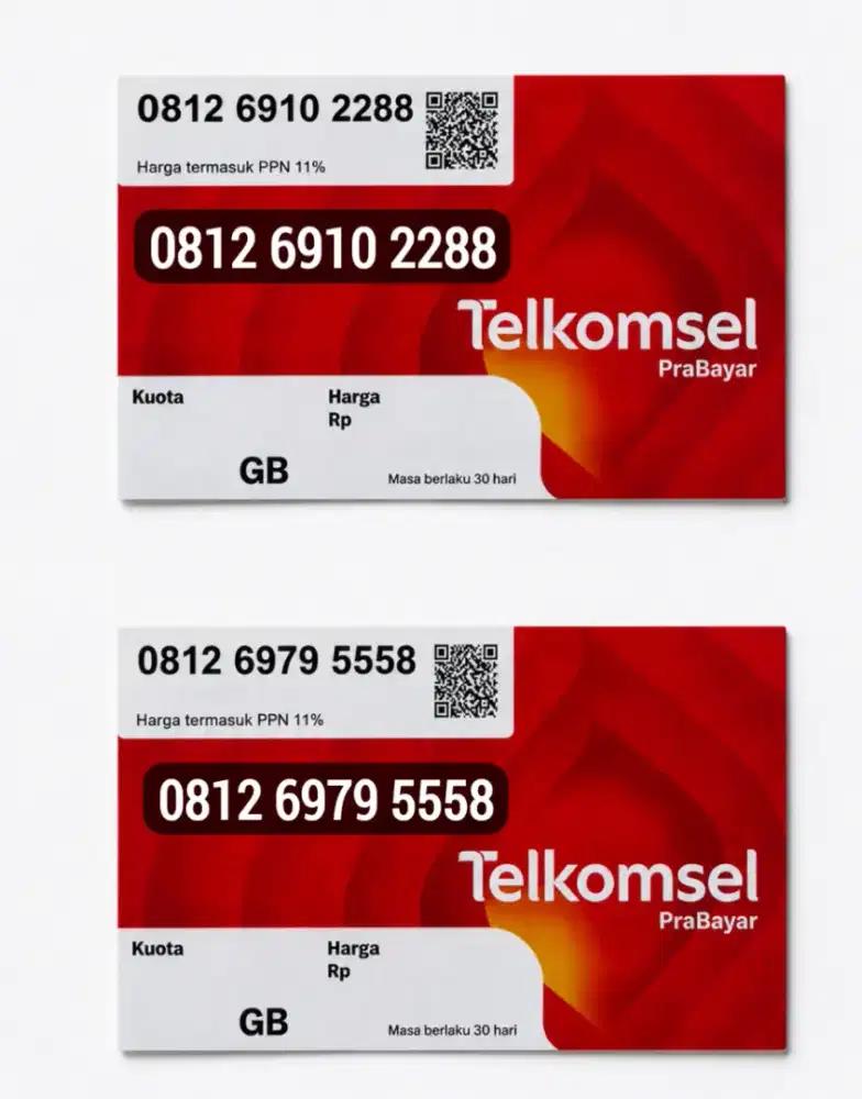 Kartu Telkomsel Simpati 081269 (Kode Area Aceh Jadul) Nomor Rapi