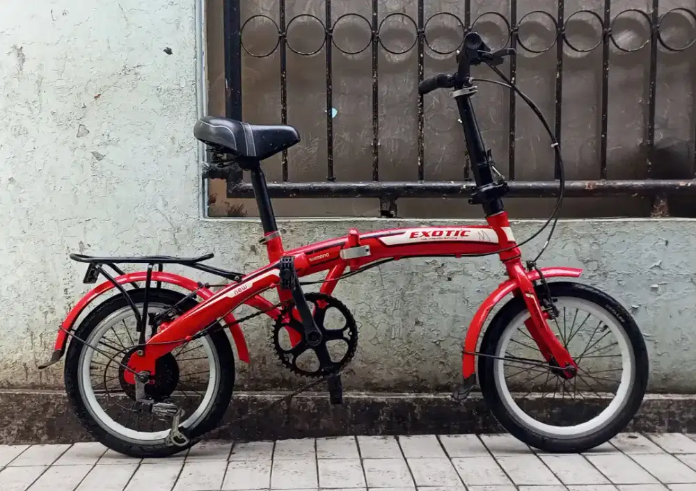 Sepeda Lipat Exotic 16 inc, 6 speed aktif.. Harga Pas, Cipinang