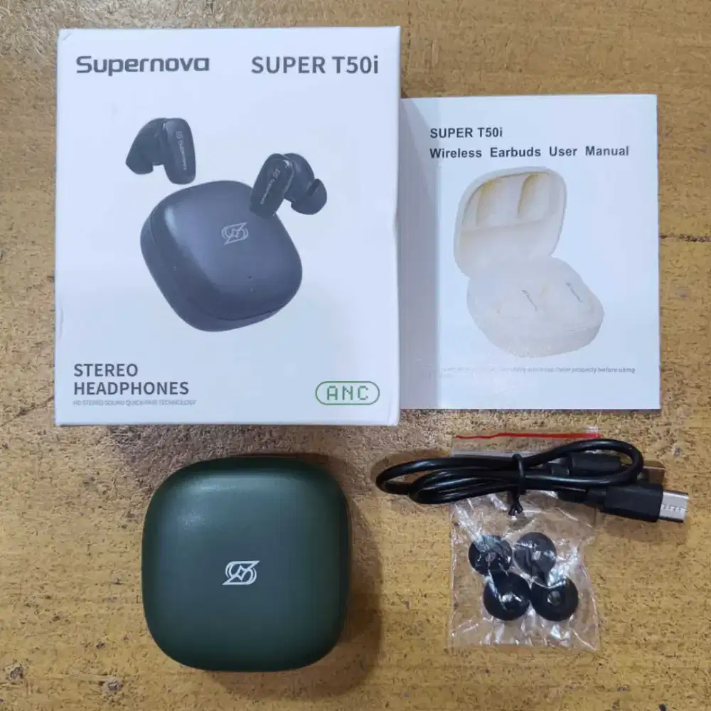 TWS Supernova T50i ANC Bluetooth True Wireless Earbuds Earphone