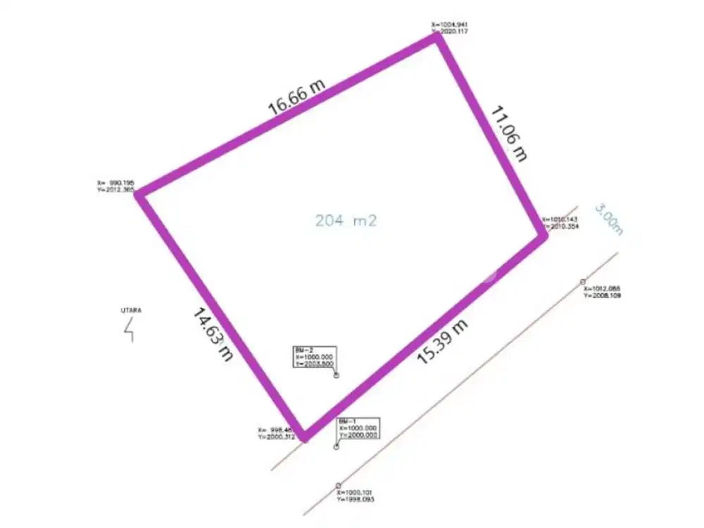 Kavling lokasi sangat strategis di Jl. Kebon Kacang, KK 442