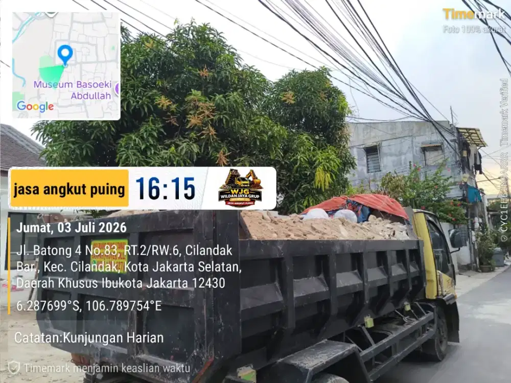 Jasa buang puing dan angkutan sampah proyek