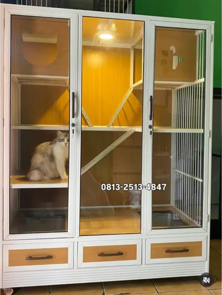 KANDANG KUCING ALUMUNIUM