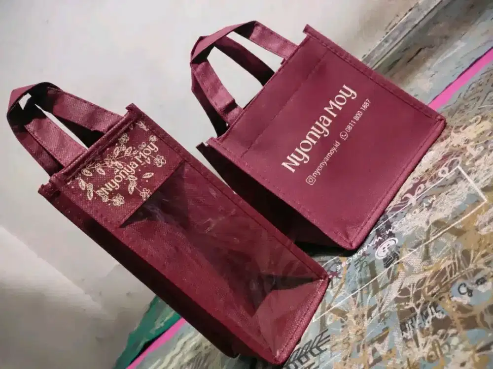 Sablon tas goodiebag kertas plastik