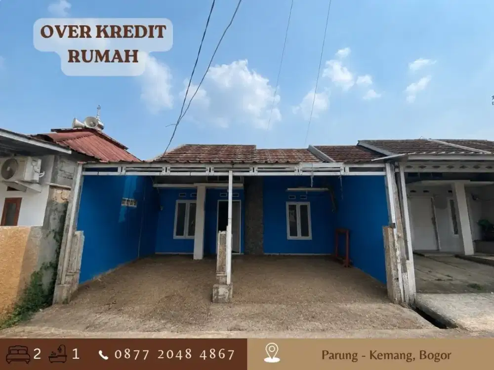 Jual Rumah OVERE KREDIT 49JT dkt Terminal Parung di Kemang Bogor