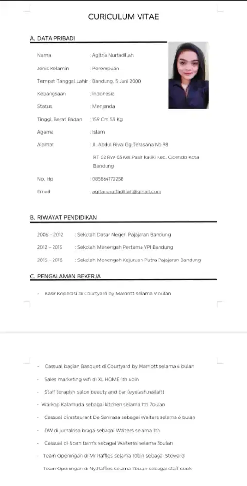 Lagi nyari lowongan kerja
