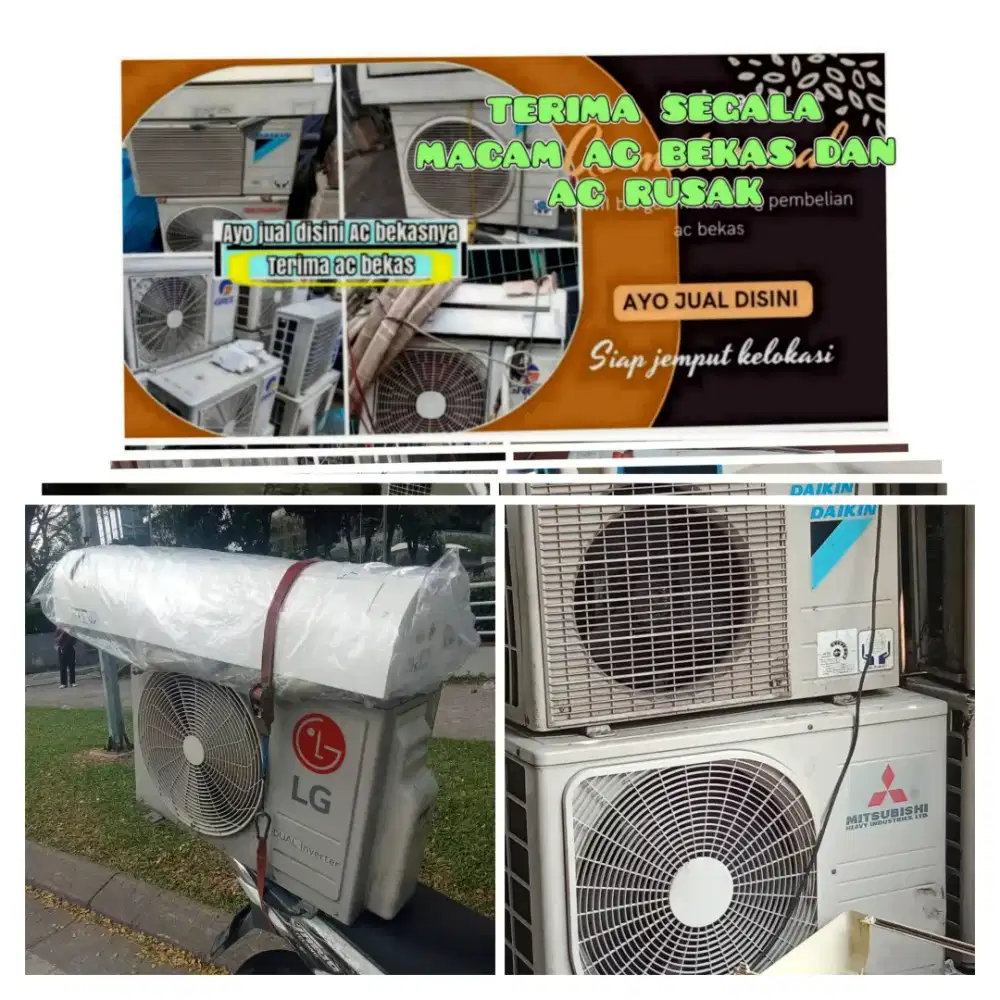 Terima ac bekas rusak