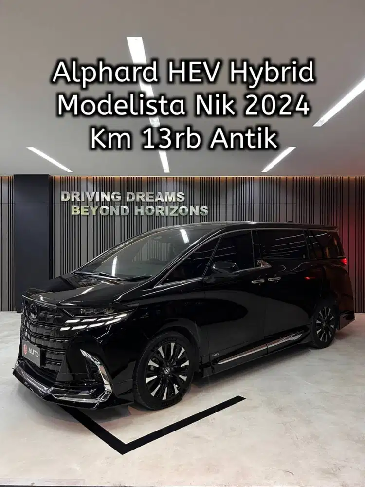 Toyota Alphard 2.5 Hybrid Modelista 2026 HEV Hitam Km13 Nik 2024 B18WO