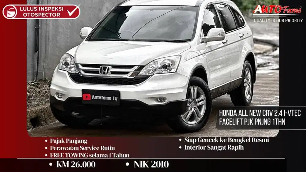 Honda All New CRV 2.4 I-VTEC Facelift NIK 2010