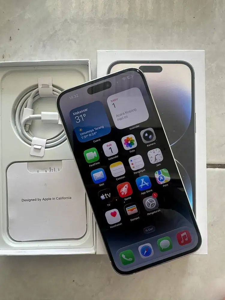 Jual iphone 14 promax 256gb inter all op