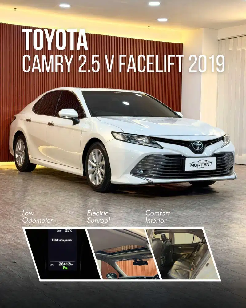 [KM 66rb] Toyota Camry 2.5 V AT 2019, Putih