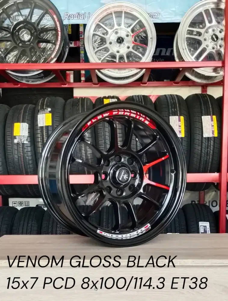 VELG VENOM RING 15 GLOSS BLACK