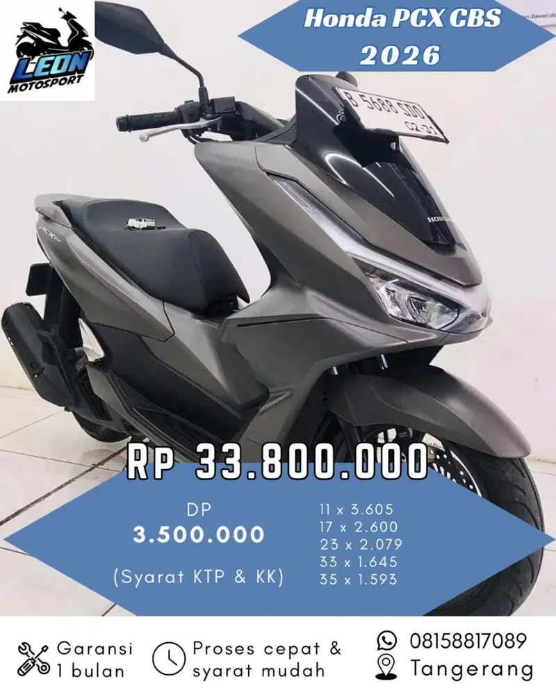 PCX CBS 2026, jual beli motor seken
