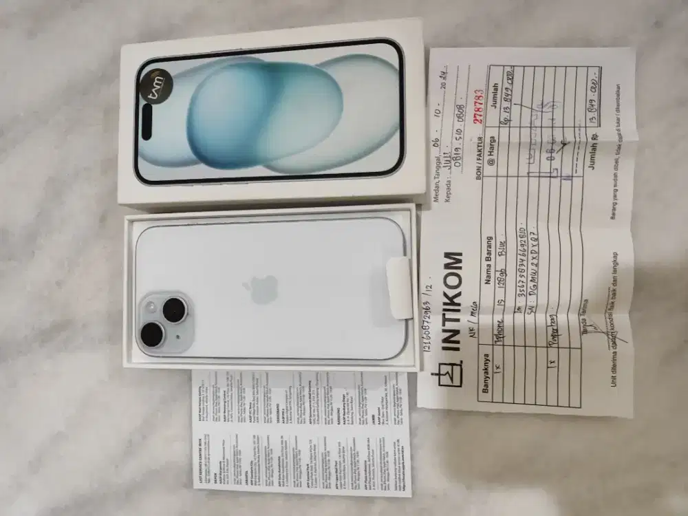 Iphone 15 128 eks resmi mulus like new