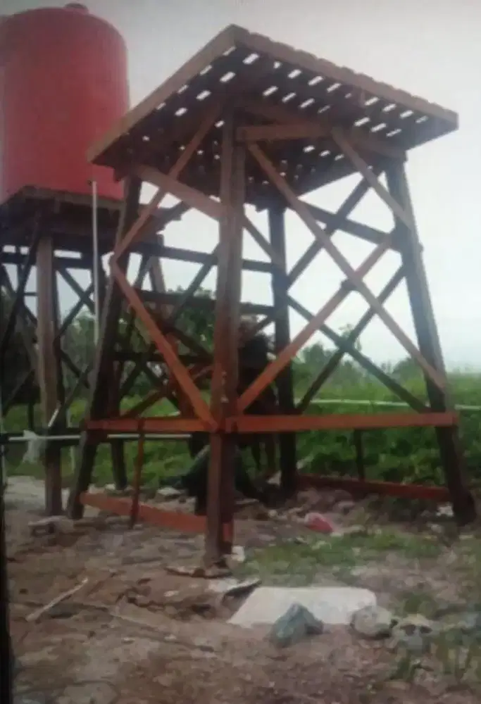 Tower tandon menara ulin tiang 10/10