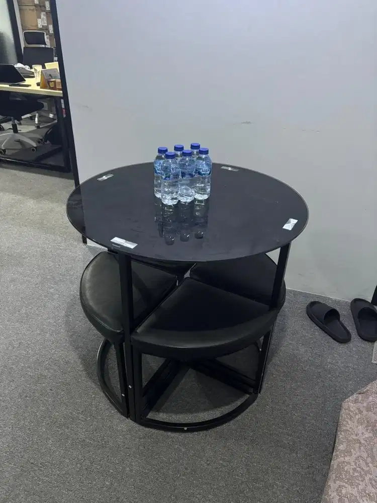Meja Makan Mini Bundar Meja Zeus Informa