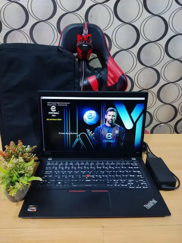 Laptop Multimedia Coding Lenovo Thinkpad T495s Ryzen 7 Siap Pakai