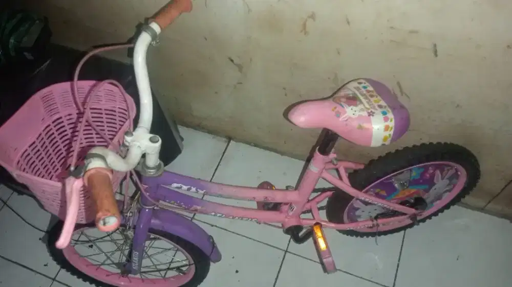 Sepeda anak perempuan ukuran 16 merk atlantis harga 200ribu siap antar