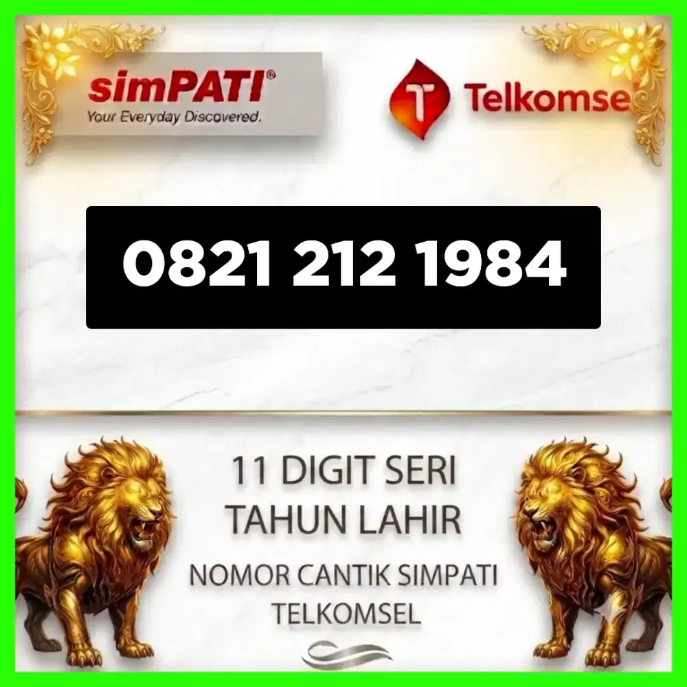 Perdano nomor cantik simpati Telkomsel super h