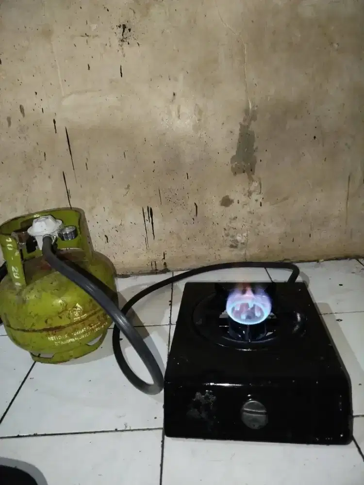 Sepaketan komplit kompor 1 tungku siap pakai