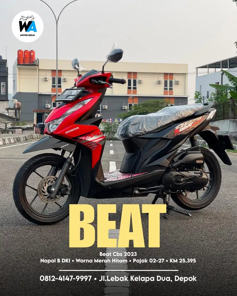Cash/Kredit Honda Beat Cbs Tahun 2023 GARANSI MESIN