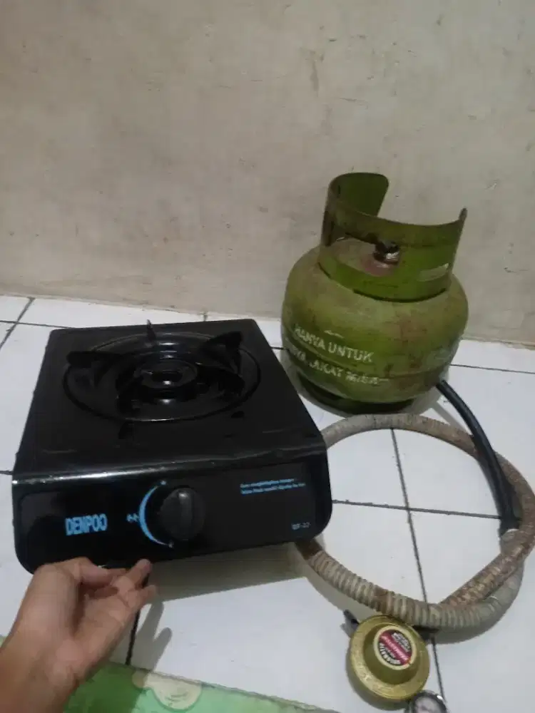Kompor gas 1 tungku sepaketan komplit siap pakai siap di anterin