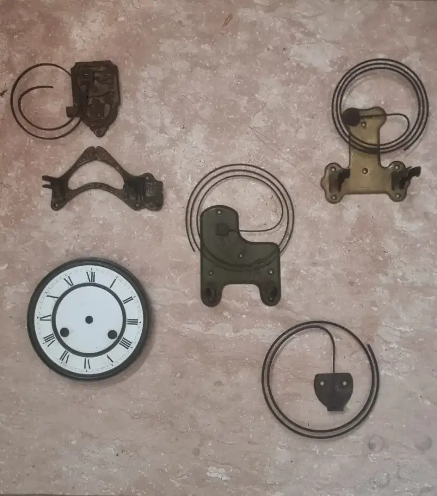 Spareparts Gong dan Dial Plat Jam RA Antik