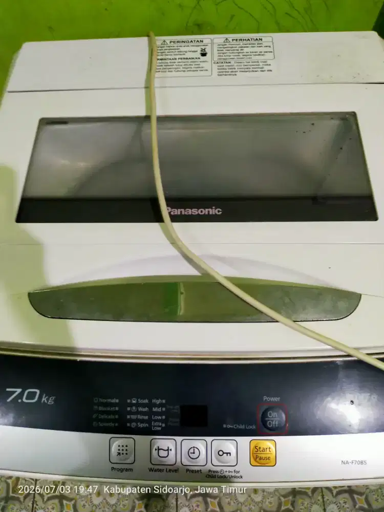 Mesin cuci 1 tabung panasonic