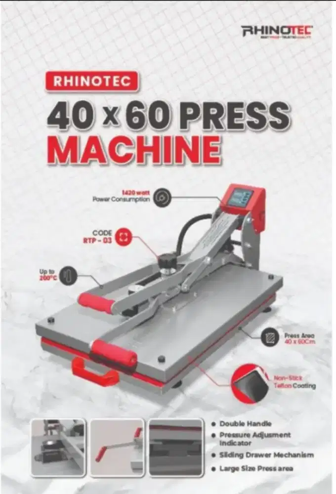 Mesin press baju, kaos, industri, sablon