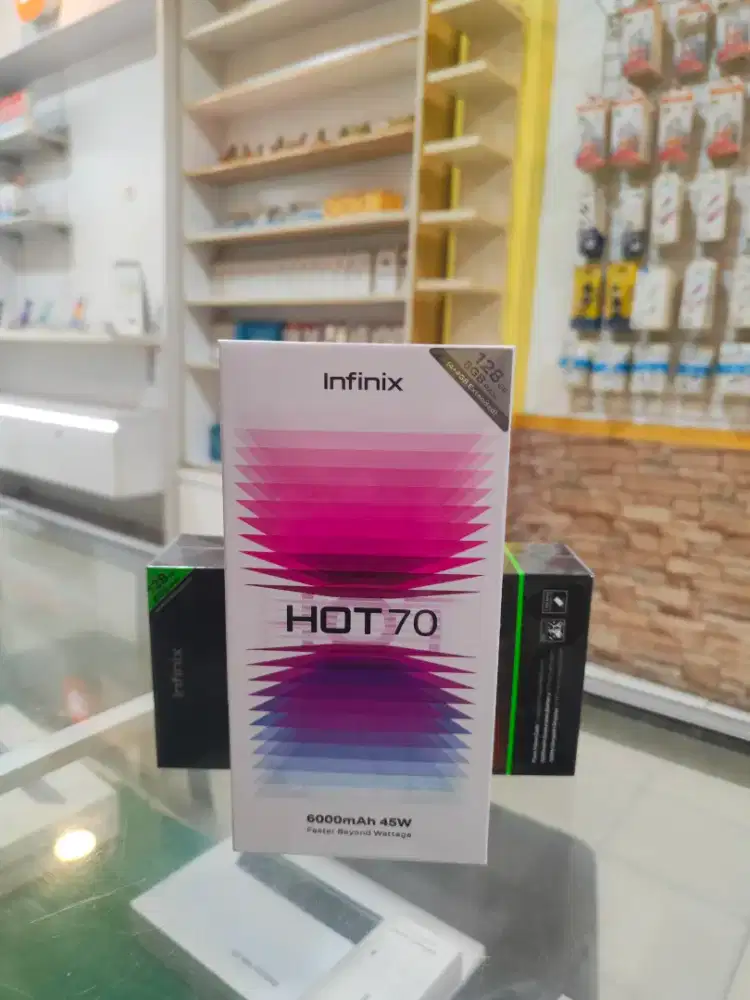 INFINIX HOT 70 6/128 Promo+bonus cash & credit garansi Resmi