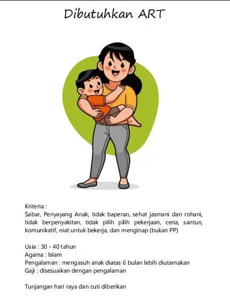Asisten rumah tangga serabutan